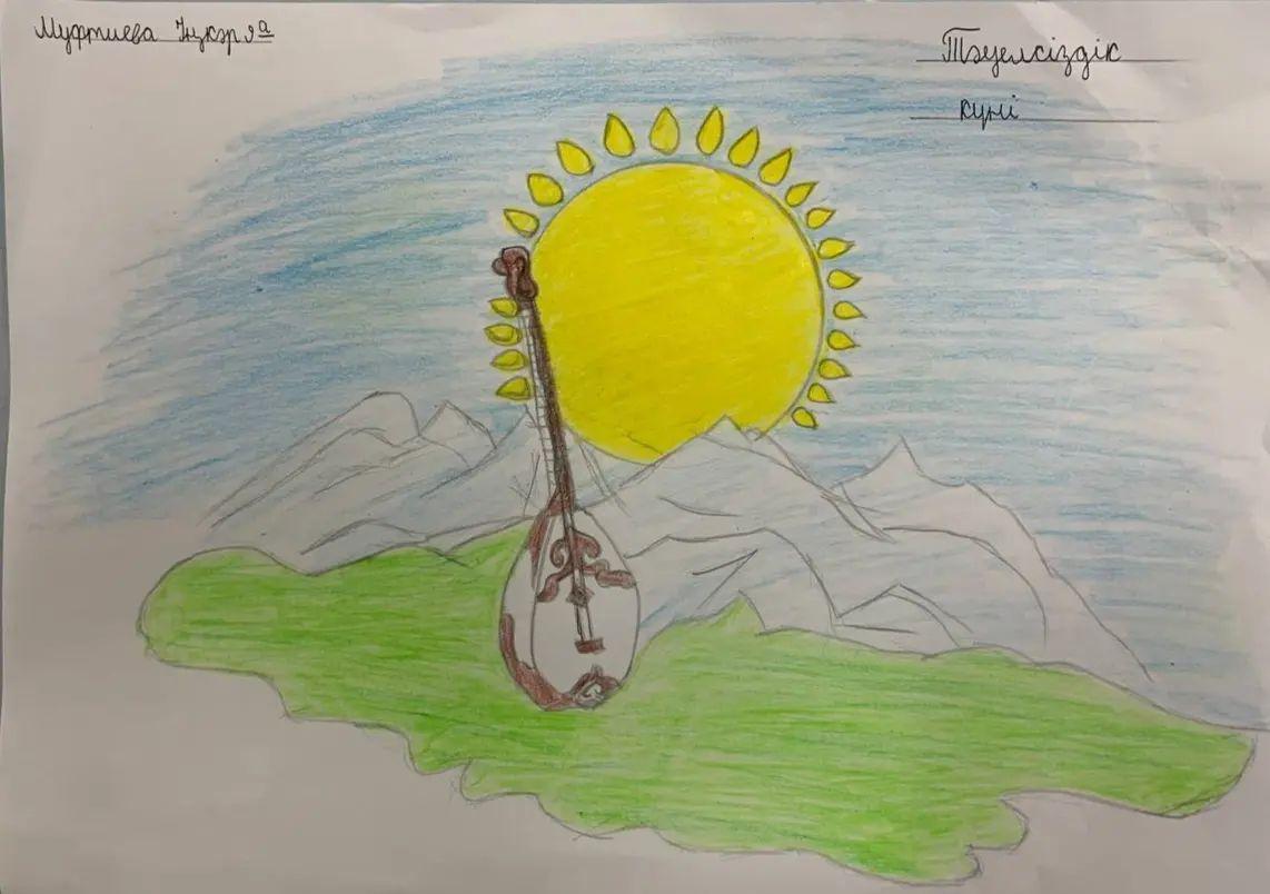 9 "А" сынып оқушысы Мүфтиева Іңкәр  "Тәуелсіздік күні" тақырыбындағы туындысы